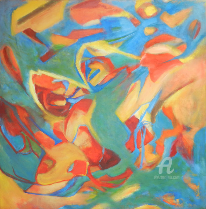 Schilderij getiteld "Sigma" door G. Soultan, Origineel Kunstwerk, Acryl