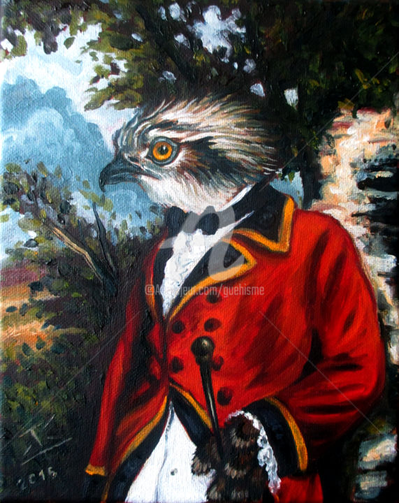 Pintura intitulada "Colonel des Grenadi…" por Thierry Guého, Obras de arte originais, Óleo