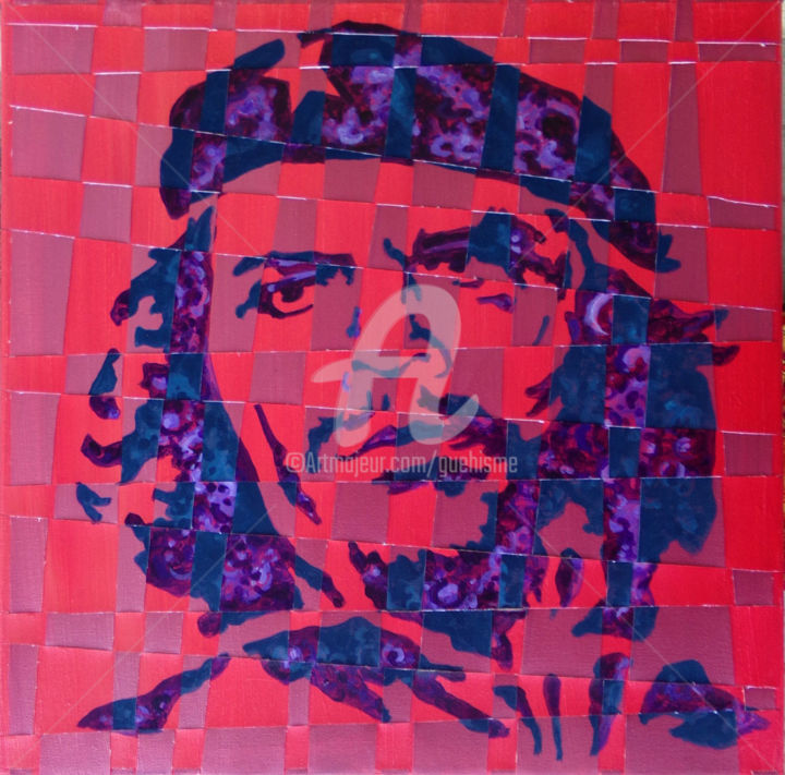 Malerei mit dem Titel "Che" von Thierry Guého, Original-Kunstwerk, Acryl
