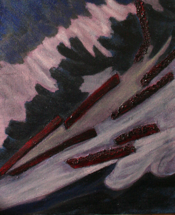 Pintura titulada "dernier rivage  201…" por Guénaël Henrion, Obra de arte original, Acrílico