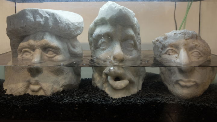 Sculpture intitulée "climate change" par Günter Hubert Winterscheid, Œuvre d'art originale,