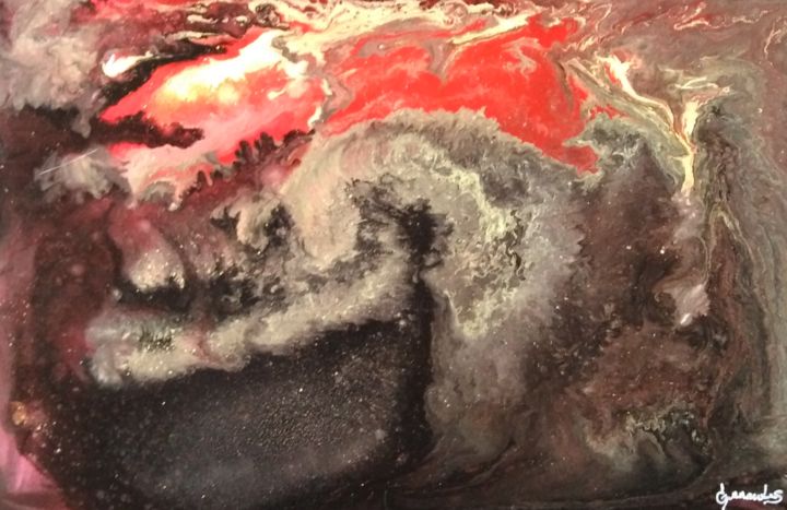 Pintura titulada "Alcanzando el pouri…" por Guernandes, Obra de arte original, Acrílico