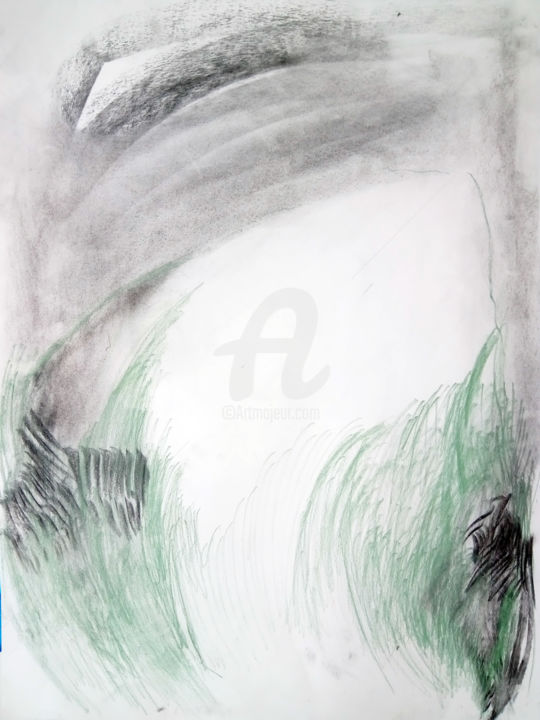 Dessin intitulée "C memory there" par Gugi Goo, Œuvre d'art originale, Pastel