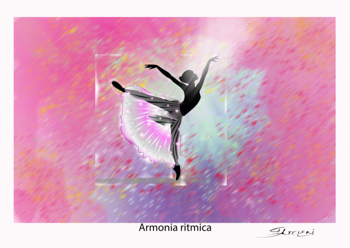 Digital Arts titled "Armonia ritmica" by Guglielmo Arcieri, Original Artwork