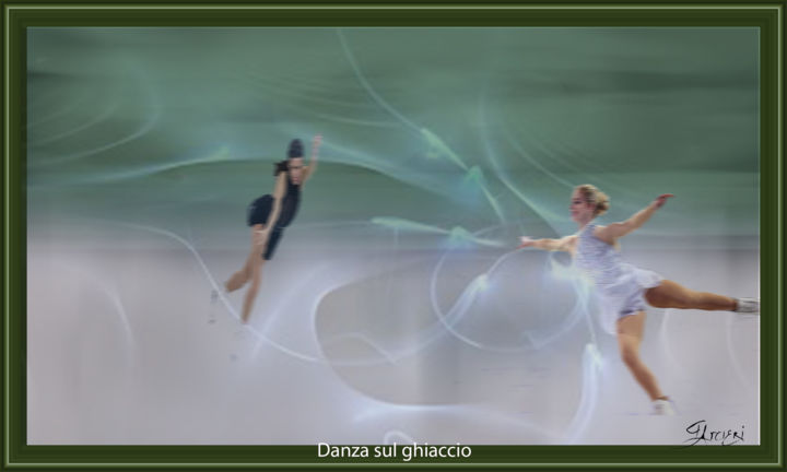 Digital Arts με τίτλο "Danza sul ghiaccio" από Guglielmo Arcieri, Αυθεντικά έργα τέχνης