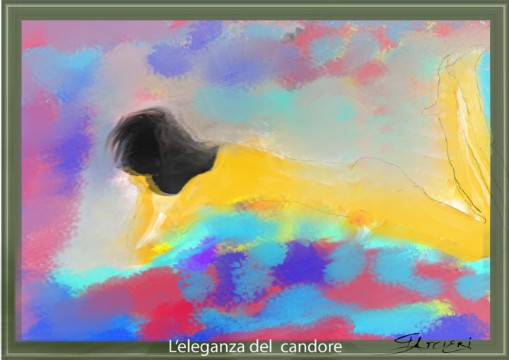 Digital Arts titled "L'eleganza del cand…" by Guglielmo Arcieri, Original Artwork