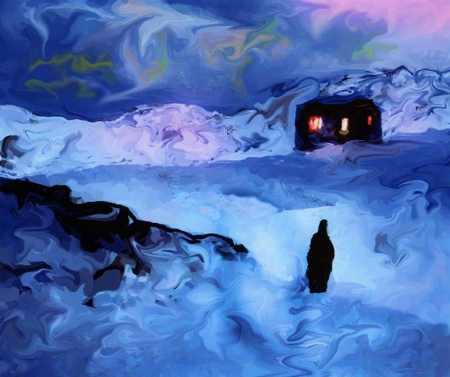 Digitale Kunst getiteld "Inverno" door Guglielmo Arcieri, Origineel Kunstwerk