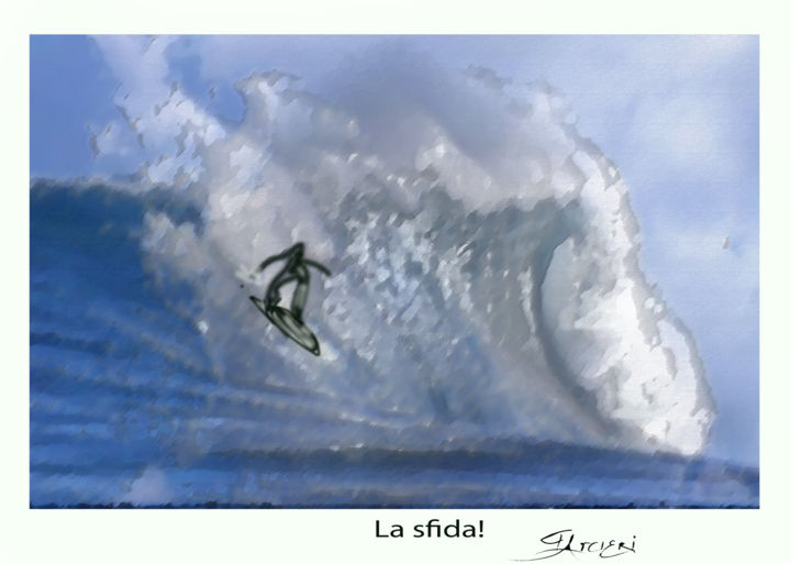Digital Arts titled "La sfida!" by Guglielmo Arcieri, Original Artwork
