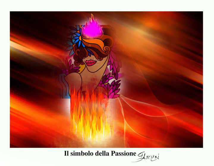 Digitale Kunst getiteld "Il simbolo della Pa…" door Guglielmo Arcieri, Origineel Kunstwerk