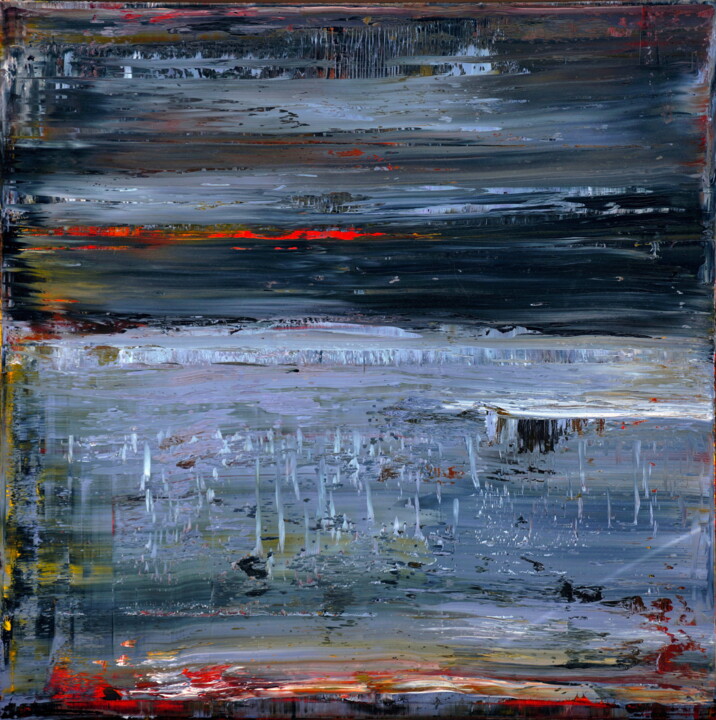 Painting titled "No. 1366_Untitled" by Guido Lötscher, Original Artwork, Oil