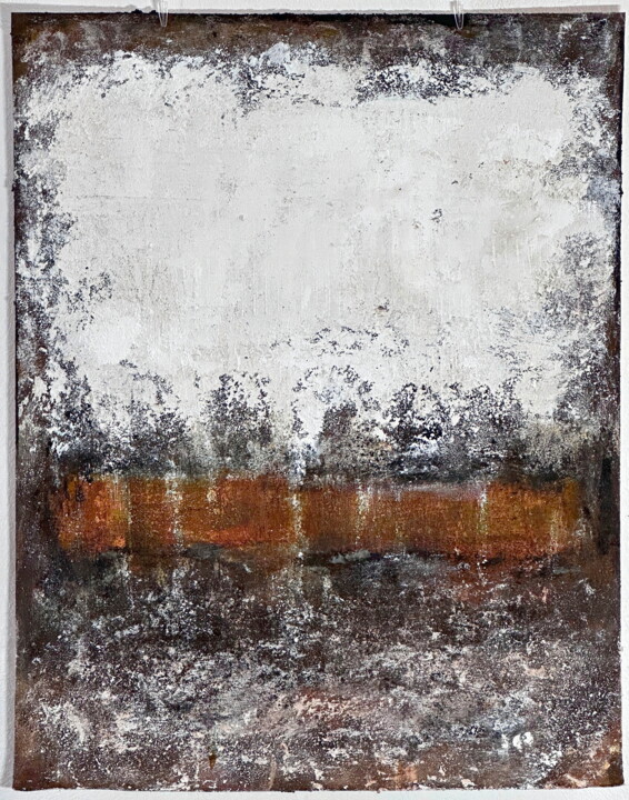 Ζωγραφική με τίτλο "No. 2018_Orage II" από Guido Lötscher, Αυθεντικά έργα τέχνης, Ακρυλικό Τοποθετήθηκε στο Άλλος άκαμπτος π…