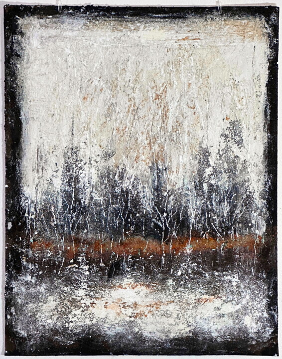 Malerei mit dem Titel "No. 2019_Untitled" von Guido Lötscher, Original-Kunstwerk, Acryl Auf Andere starre Platte montiert