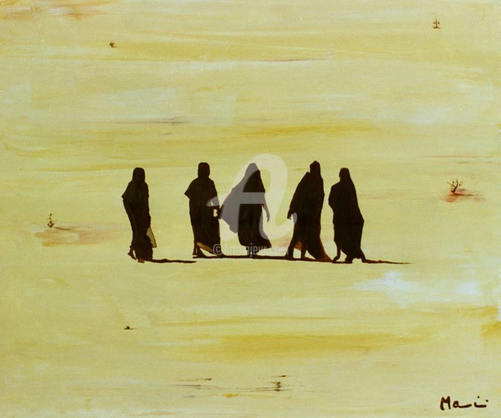 Pittura intitolato "les-femmes I" da Guido Mannini, Opera d'arte originale, Olio