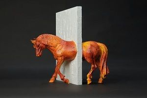 Rzeźba zatytułowany „LE DIMENSIONI PARAL…” autorstwa Guido Visentini, Oryginalna praca