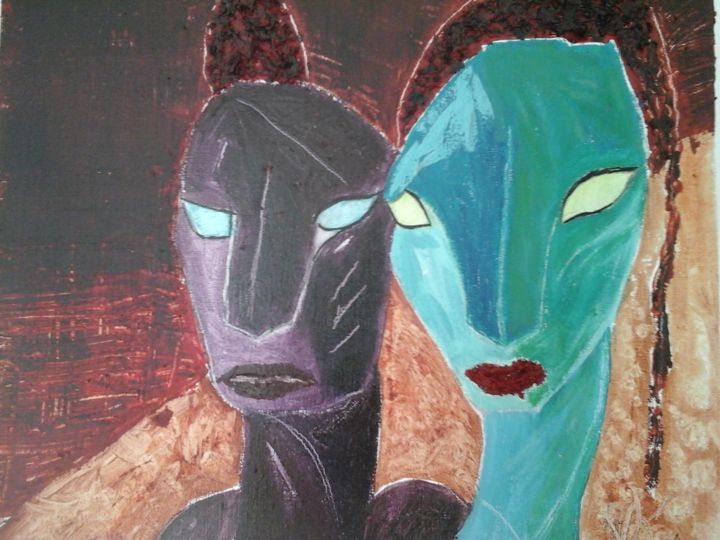 Peinture intitulée "Avatar" par guilbault-veronik, Œuvre d'art originale, Autre