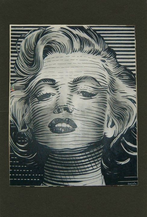 Peinture intitulée "Monroe" par Guilhem Spatola, Œuvre d'art originale