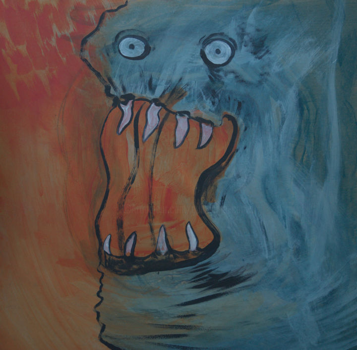 Pittura intitolato "Monster #" da Guillaume Canva (.cG.), Opera d'arte originale, Acrilico