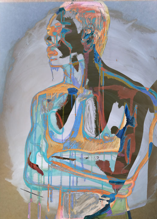 Arts numériques intitulée "L'homme" par Guillaume Canva (.cG.), Œuvre d'art originale, Photo montage