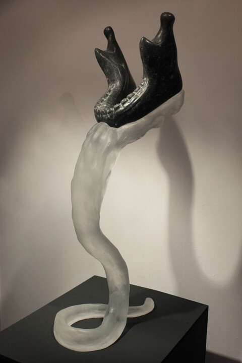 Sculpture intitulée "La Barbe de nos pèr…" par Guillaume Cochinaire, Œuvre d'art originale, Pierre