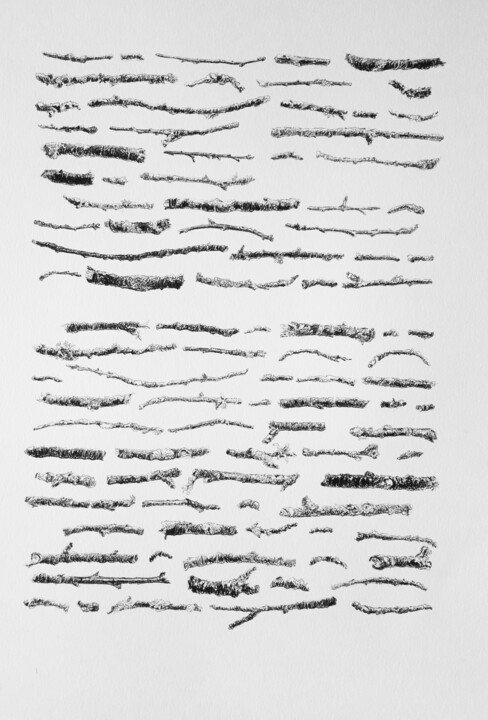 Dessin intitulée "Correspondance 1" par Guillaume Querré, Œuvre d'art originale, Graphite