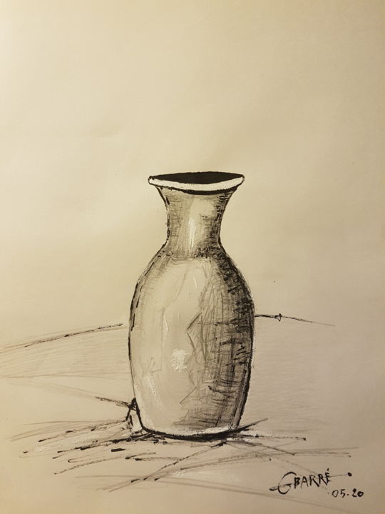 Vase Drawing By Guillaume Barre Van Ruymbeke Artmajeur Vase Drawing By Guillaume Barre Van Ruymbeke Artmajeur