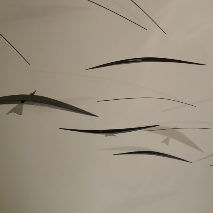 Sculpture intitulée "Le Vol d'Oiseaux" par Guillemette Legros, Œuvre d'art originale