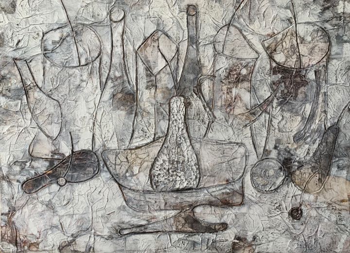 Картина под названием ""White"" - Геннадий Гирик, Подлинное произведение искусства, Масло