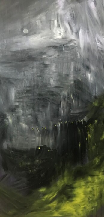 Pittura intitolato "Ghost night" da Guizard, Opera d'arte originale, Acrilico