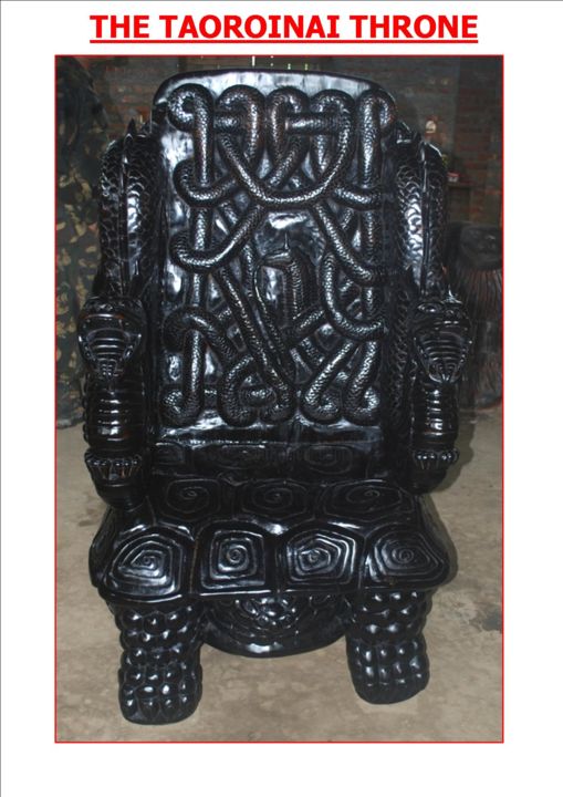 "Taoroinai Throne" başlıklı Heykel Gurumayum Shyamsunder Sharma Gurumayum Sagar Sharma tarafından, Orijinal sanat, Ahşap