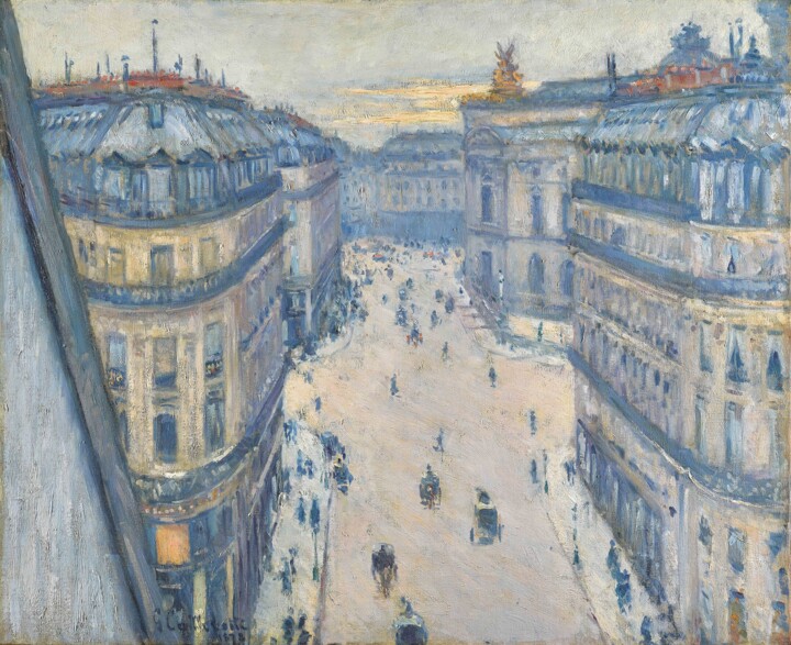 Peinture intitulée "Rue Halévy, vue du…" par Gustave Caillebotte, Œuvre d'art originale, Huile