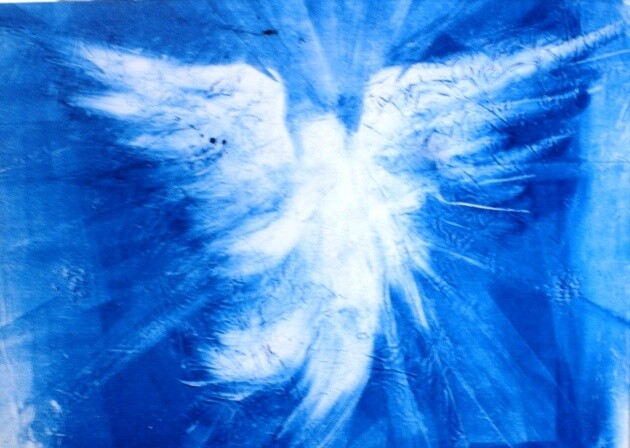 Pintura titulada "angel 2" por Gustavo Moller, Obra de arte original