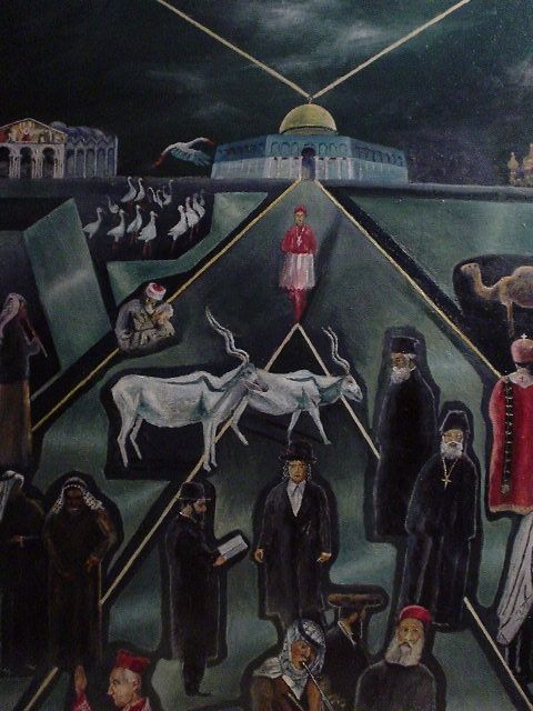 Malerei mit dem Titel "Jerusalen" von Gustavo Lòpez-Cobo, Original-Kunstwerk