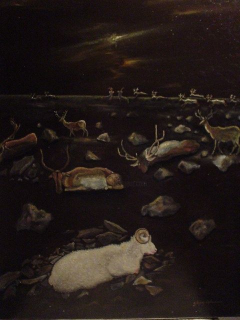 "Sueño de la cabra" başlıklı Tablo Gustavo Lòpez-Cobo tarafından, Orijinal sanat