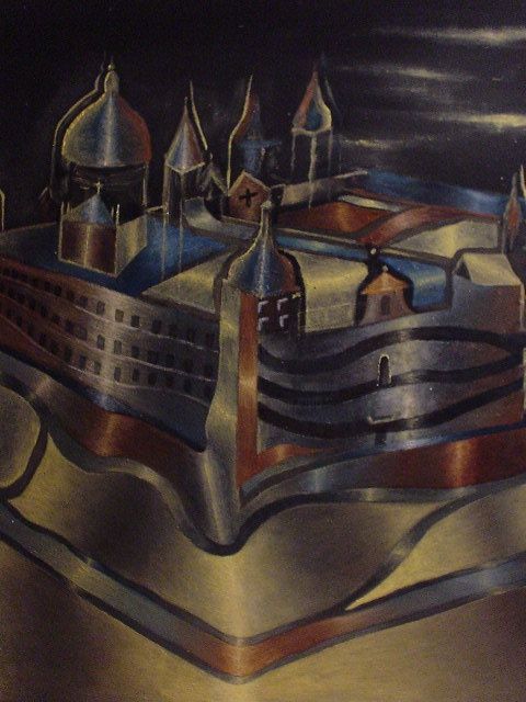 Schilderij getiteld "Monasterio del Esco…" door Gustavo Lòpez-Cobo, Origineel Kunstwerk