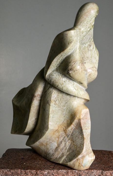 Escultura intitulada "Orelhana" por Guto Rubin, Obras de arte originais, Pedra