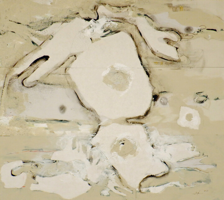 Peinture intitulée "La débâcle" par Guy Blackburn, Œuvre d'art originale, Acrylique Monté sur Châssis en bois