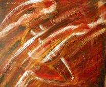 Painting titled "En mouvement" by Guy Boulianne, Original Artwork