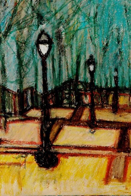 Painting titled "Montmartre" by Guy Chaise, Original Artwork, Oil