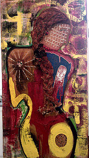 Painting titled "PRINCESSE D'ETHIOPIE" by Guy Cost, Original Artwork, Oil