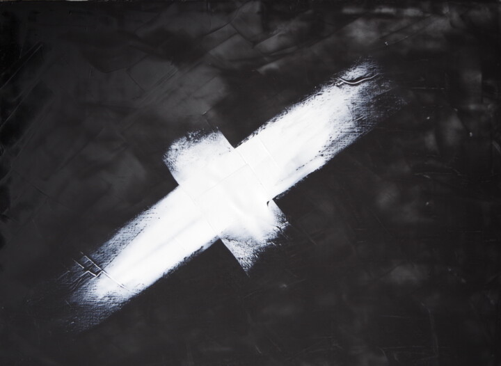 Картина под названием "XC81X100H" - Guy Delaroque, Подлинное произведение искусства, Масло Установлен на Деревянная рама для…