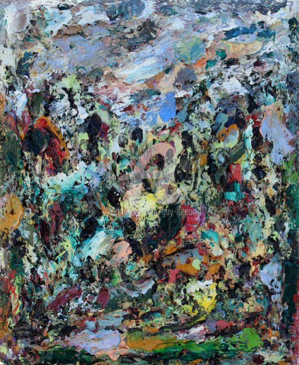 Картина под названием "paysage vaporeux" - Guy Departe, Подлинное произведение искусства, Масло