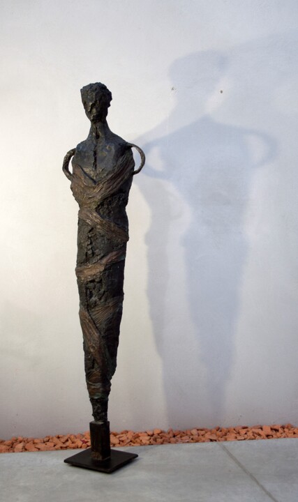 Скульптура под названием "SANAA au Wadi Rum,…" - Guy Ferrer, Подлинное произведение искусства, Бронза