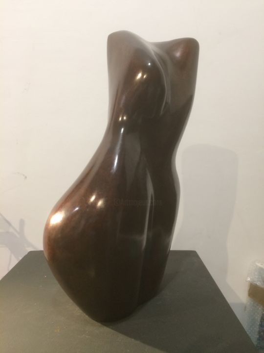 Sculpture titled "Torso" by Guy Haziza Sculpteur, Original Artwork, Metals