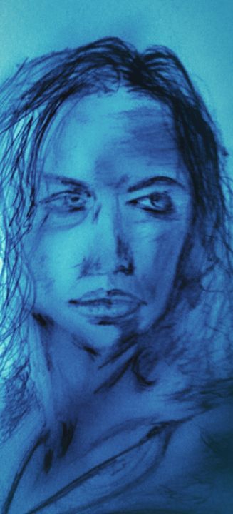 Drawing titled "portraitface.jpg" by Guy Mutch, Original Artwork