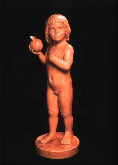 Sculpture titled "Julia" by Guy Pierre, Original Artwork, Wood