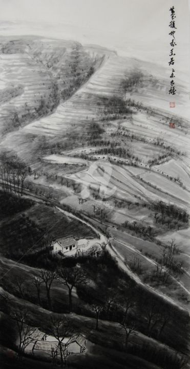 绘画 标题为“Yi-Xiong Gu Ink Pai…” 由Gu,Yi-Xiong 古一雄, 原创艺术品, 墨