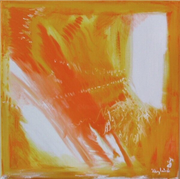 Peinture intitulée "Duo del sol (bis)" par Guylaine Déry, Œuvre d'art originale, Huile