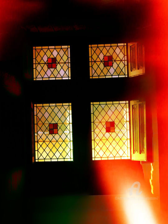 Photographie intitulée "Fenêtre & Lumière d…" par Guylaine Bisson (GuyL'ART), Œuvre d'art originale, Photographie numérique