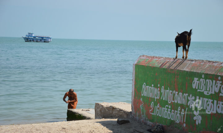 Photographie intitulée "Agni theertham Rame…" par Guylaine Bisson (GuyL'ART), Œuvre d'art originale