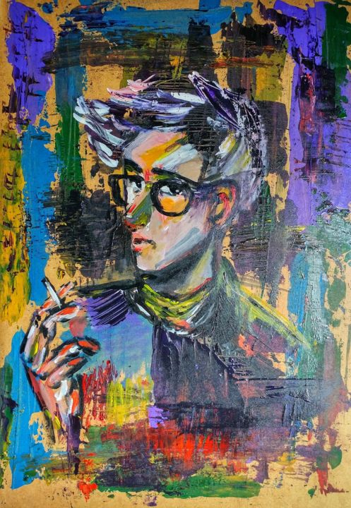 Painting titled "Imagination" by Gvantsa Dabakhishvili, Original Art, Acrylic